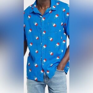 \IML\ Men’s Popsicle Short Sleeve Button Down XL